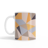 Geometric Large Shapes Pattern Coffee Mug By Artists Collection