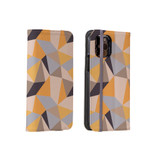 Geometric Large Shapes Pattern iPhone Folio Case By Artists Collection