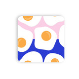 Fried Egg Pattern Coaster Set By Artists Collection