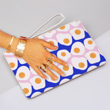 Fried Egg Pattern Clutch Bag By Artists Collection