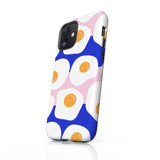 Fried Egg Pattern iPhone Tough Case By Artists Collection