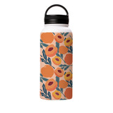 Fresh Peach Pattern Water Bottle By Artists Collection