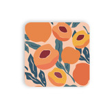 Fresh Peach Pattern Coaster Set By Artists Collection