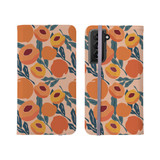 Fresh Peach Pattern Samsung Folio Case By Artists Collection