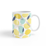 Fresh Lemons Pattern Coffee Mug By Artists Collection