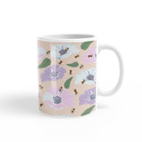 Flowers With Bees Pattern Coffee Mug By Artists Collection