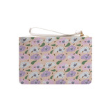Flowers With Bees Pattern Clutch Bag By Artists Collection