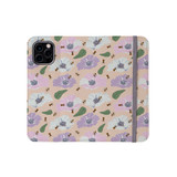 Flowers With Bees Pattern iPhone Folio Case By Artists Collection