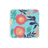 Flower Background Coaster Set By Artists Collection