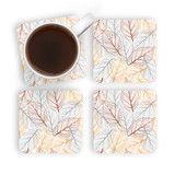 Fall Pattern Coaster Set By Artists Collection