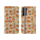 Fall Ginkgo Biloba Pattern Samsung Folio Case By Artists Collection