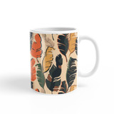 Exotic Modern Leaves Pattern Coffee Mug By Artists Collection