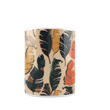 Exotic Modern Leaves Pattern Coffee Mug By Artists Collection