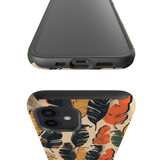 Exotic Modern Leaves Pattern iPhone Tough Case By Artists Collection