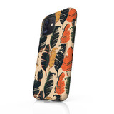 Exotic Modern Leaves Pattern iPhone Tough Case By Artists Collection