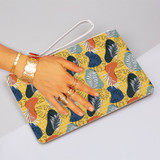 Exotic Memphis Pattern Clutch Bag By Artists Collection