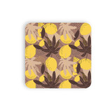 Exotic Lemons Pattern Coaster Set By Artists Collection