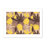 Exotic Lemons Pattern Art Print By Artists Collection