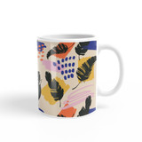 Exotic Banana Leaves Pattern Coffee Mug By Artists Collection