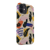 Exotic Banana Leaves Pattern iPhone Tough Case By Artists Collection