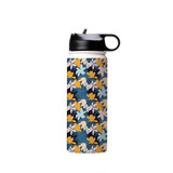 Exotic Flowers Pattern Water Bottle By Artists Collection