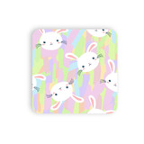 Bright Easter Bunny Pattern Coaster Set By Artists Collection