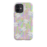 Bright Easter Bunny Pattern iPhone Tough Case By Artists Collection