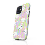 Bright Easter Bunny Pattern iPhone Tough Case By Artists Collection