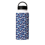 Dolphins Pattern Water Bottle By Artists Collection
