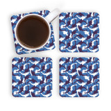 Dolphins Pattern Coaster Set By Artists Collection