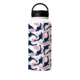 Dolphin Pattern Water Bottle By Artists Collection