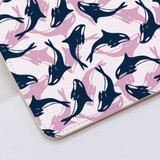 Dolphin Pattern Clutch Bag By Artists Collection