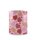 Conversation Hearts Pattern Coffee Mug By Artists Collection