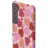 Conversation Hearts Pattern Samsung Snap Case By Artists Collection