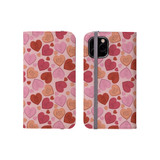 Conversation Hearts Pattern iPhone Folio Case By Artists Collection