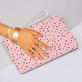 Confetti Pattern Clutch Bag By Artists Collection