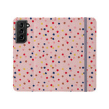 Confetti Pattern Samsung Folio Case By Artists Collection