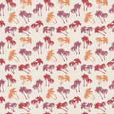 Colorful Palm Trees Pattern Design By Artists Collection