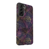 Colorful Leaves Outline Pattern Samsung Tough Case By Artists Collection