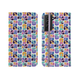 Colorful Forms Pattern Samsung Folio Case By Artists Collection