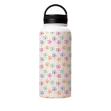 Colorful Dandelion Pattern Water Bottle By Artists Collection