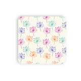 Colorful Dandelion Pattern Coaster Set By Artists Collection