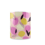 Pink Citrus Pattern Coffee Mug By Artists Collection