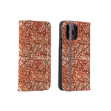 Chaos Lines Pattern iPhone Folio Case By Artists Collection