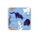 Cats Pattern Coaster Set By Artists Collection