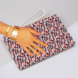 Brush Pattern Clutch Bag By Artists Collection