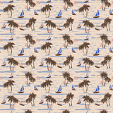 Boat Pattern Design By Artists Collection