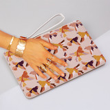 Birds Pattern Clutch Bag By Artists Collection