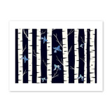 Birch Forest Pattern Art Print By Artists Collection