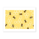 Bee Pattern Art Print By Artists Collection